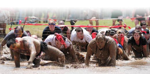 Warrior Dash mud pit